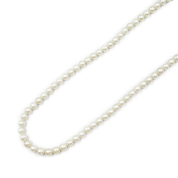 JEWELRY Pearl Necklace Silver925 White Used
