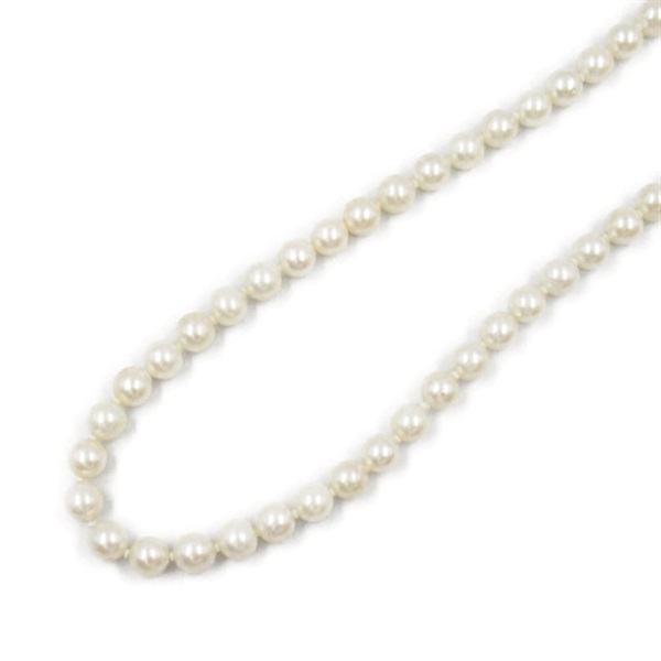 JEWELRY Pearl Necklace Silver925 White Used