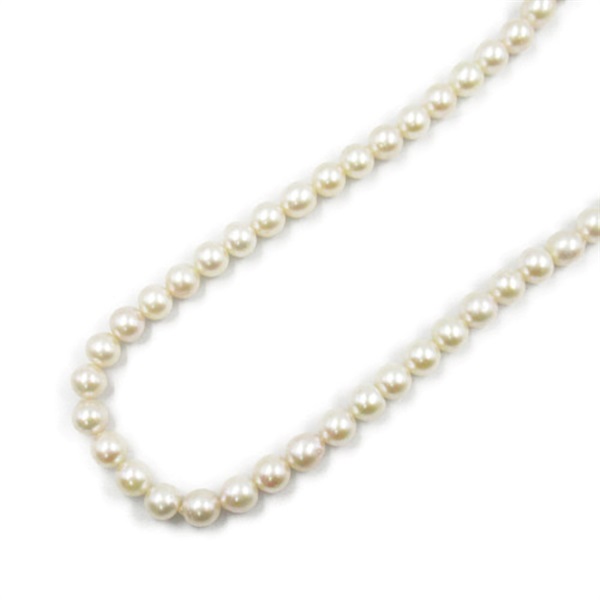 JEWELRY Pearl Necklace Silver 925 White Used