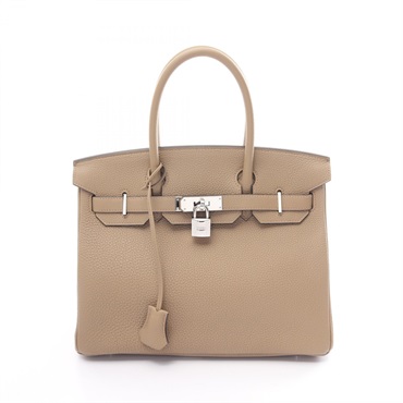 HERMES Birkin 30 Hand bag B 030520CK Togo leather Beige Marfa Used SHW