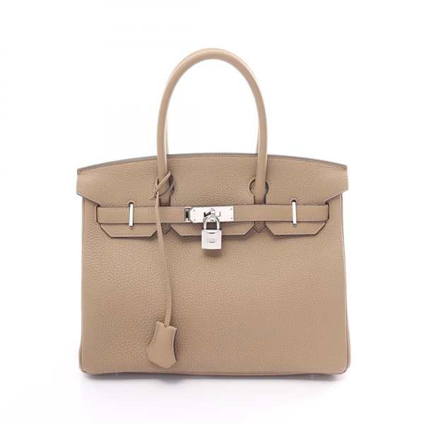 HERMES Birkin 30 Hand bag B 030520CK Togo leather Beige Marfa Used SHW