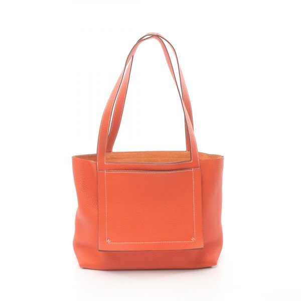 HERMES Cabas Sellier 31 Tote shoulder Bag Z 082201CA Taurillon Clemence Orange