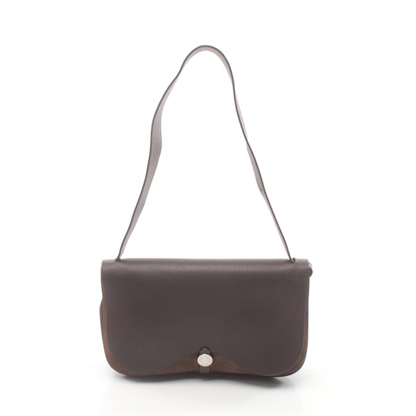 HERMES サックコロラド PM sac colorado HERMES Sac Colorado PM Canvas Leather Shoulder Bag Brown