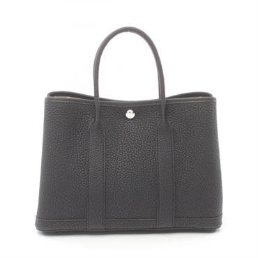 HERMES Garden party TPM Tote Bag W 051568CK Country leather SHW