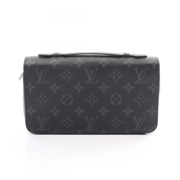 LOUIS VUITTON Zippy XL around long wallet M61698 Monogram Eclipse noir leather