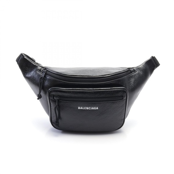 BALENCIAGA Crossbody belt bag 5295501VG87 leather Black NEW mens