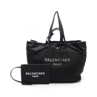 BALENCIAGA 24/7 Large Tote Shoulder Bag 7917932AA461069 Nylon Black NEW Women