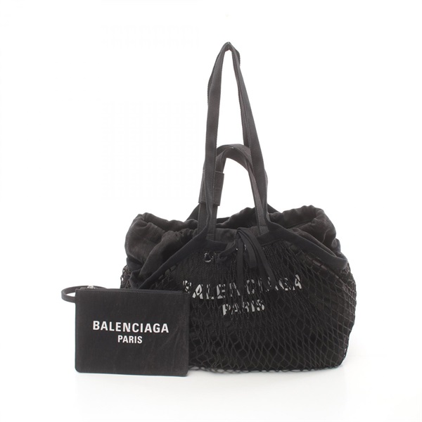 BALENCIAGA Tote Shoulder Bag 7918092AA471069 canvas Black NEW Women