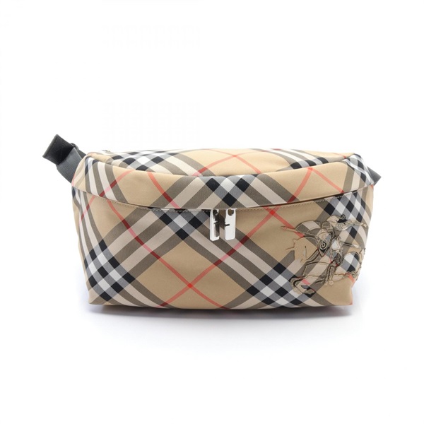 BURBERRY Vintage check Belt bag 8091780 canvas Beige Multicolor NEW mens