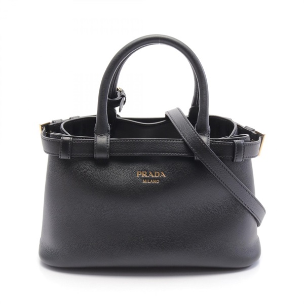 PRADA Handbag 2way shoulder 1BA4182CYSF0002 leather Black NEW Women crossbody