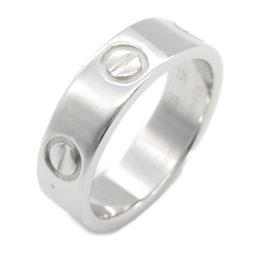 CARTIER Love ring #6 US size K18 White Gold Used