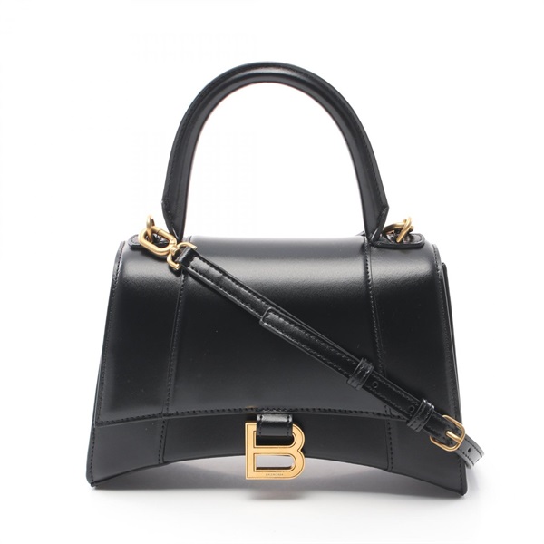 BALENCIAGA Hourglass Small hand shoulder crossbody bag 5935461QJ4M1000 leather