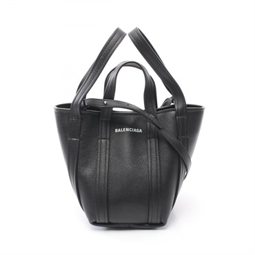 BALENCIAGA Everyday XS 2way Handbag 67279315YUN1090 leather Black NEW women