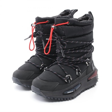 MONCLER adidas M NMD MID boots 09S4F00030M30179994 Fabric Black Women #US 4 1/2