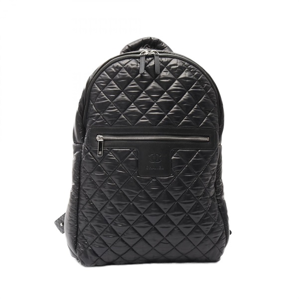 CHANEL Cococoon Rucksack Backpack Nylon leather Black Used mens SHW CC
