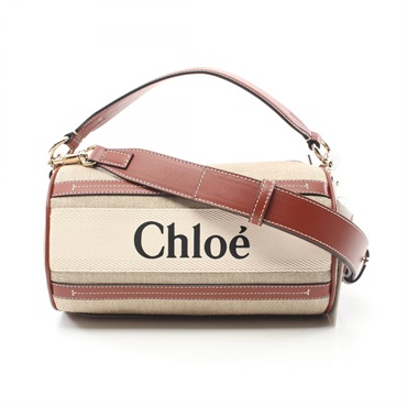 Chloe Woody Hand crossbody shoulder bag CHC24AS682I2690U Fabric leather Beige