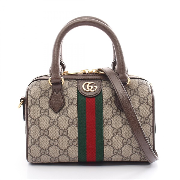 GUCCI Ophidia Mini Top Handle Hand bag 77205396IWG8745 canvas leather Beige