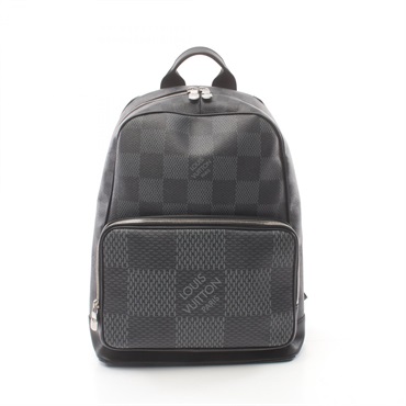 LOUIS VUITTON Campus Rucksack Backpack N50009 Damier graphite canvas Black used