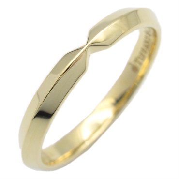 TIFFANY＆CO Nesting Narrow Band Ring K18 YG Yellow Gold Used US#8.25