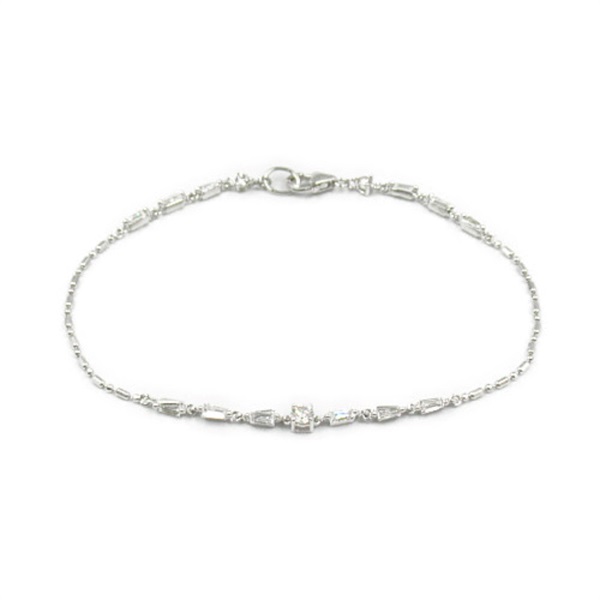 JEWELRY Diamond Bracelet 18KWG White Gold Used Women