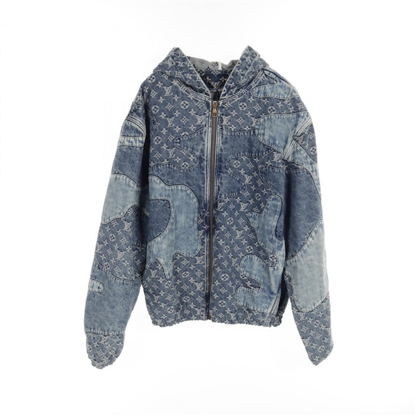 LOUIS VUITTON NIGO Monogram patchwork Denim Jacket #50 RM221M UZD HMA16E cotton