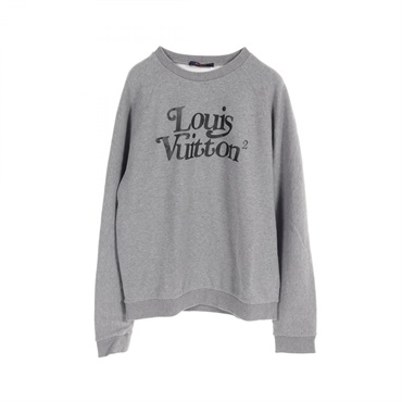 LOUIS VUITTON NIGO squared LV logo sweatshirt L size RM202M UYR HJY13W cotton