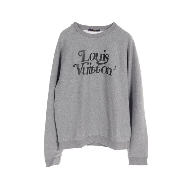 LOUIS VUITTON NIGO squared LV logo sweatshirt L size RM202M UYR HJY13W cotton