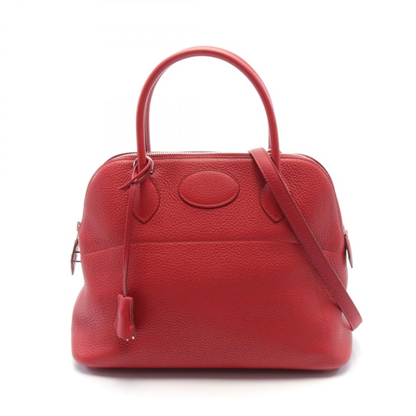 HERMES Bolide 31 Hand shoulder bag T 073419CK Taurillon Clemence Rouge casaque