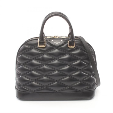 LOUIS VUITTON Alma PM 2way Handbag M23688 Martage leather Black Used Women LV