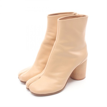 Maison Margiela TABI boots S58WU0161 leather Beige Used Women #39