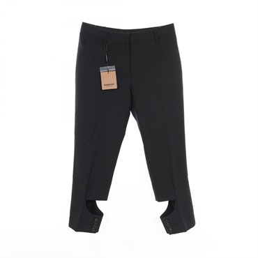 BURBERRY Pants trousers wool Black Used Women #UK8 US6