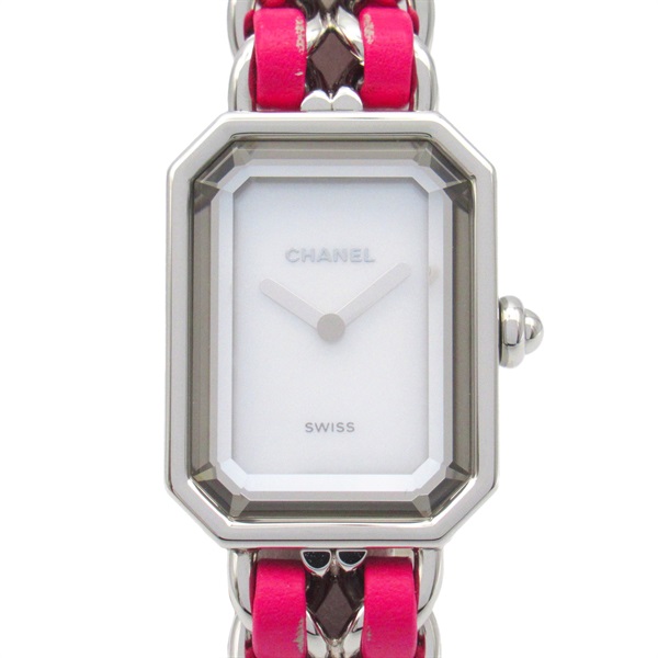 CHANEL Premiere Rock Wrist Watch H6360 Quartz Stainless Steel leather Used Women