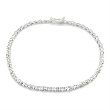 JEWELRY Diamond Bracelet 18KWG White Gold Used Women