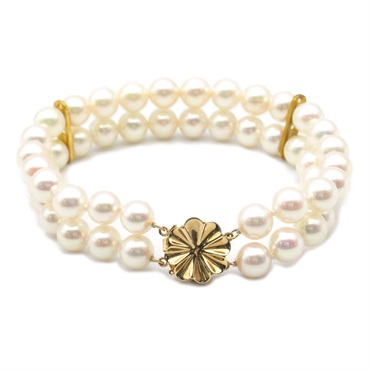 JEWELRY Pearl Bracelet 14K White Used Women