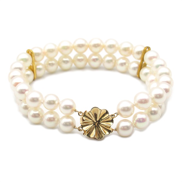JEWELRY Pearl Bracelet 14K White Used Women