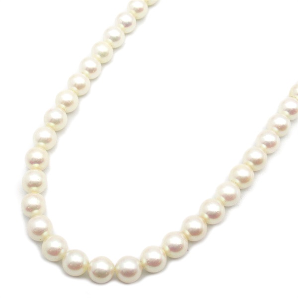 JEWELRY Pearl Necklace Silver 925 White Used