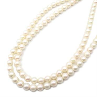 JEWELRY Pearl Necklace Silver925 Pearl White Used women