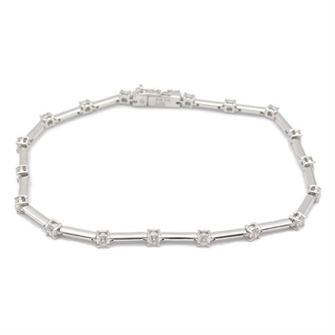 JEWELRY Diamond Bracelet 18KWG White Gold Used Women