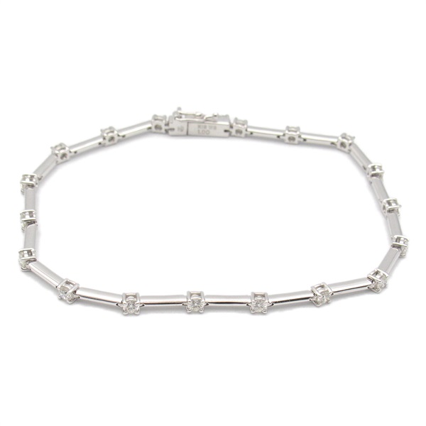 JEWELRY Diamond Bracelet 18KWG White Gold Used Women