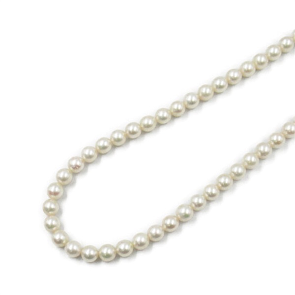 JEWELRY Pearl Necklace Silver925 Pearl White Used women