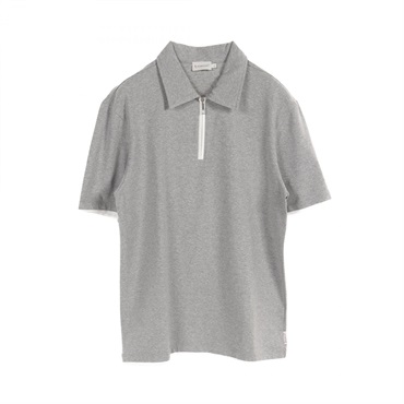 MONCLER Polo shirt Tops 83085 cotton Gray Used mens size L