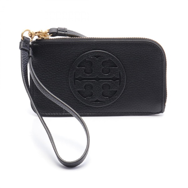 Tory Burch MILLER ZIP CARD CASE holder 148984001 leather Black NEW Women