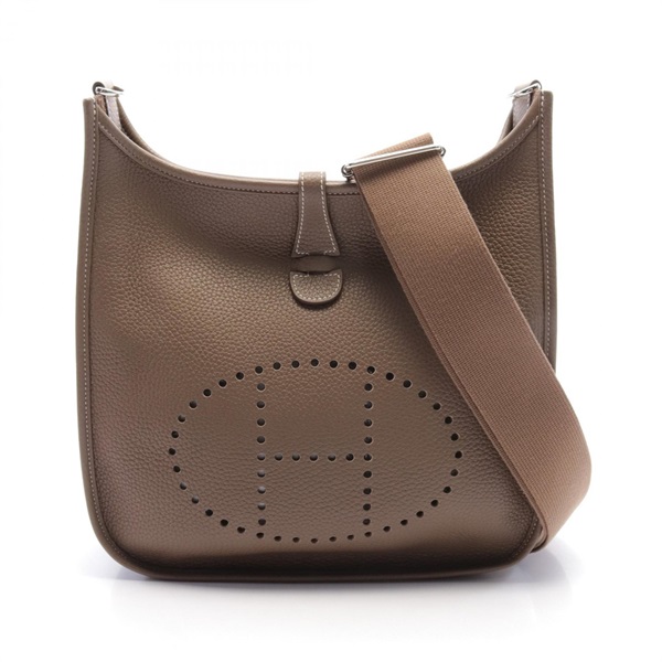 HERMES Evelyne 3 PM Shoulder crossbody Bag A 056277CK Taurillon Clemence etoupe