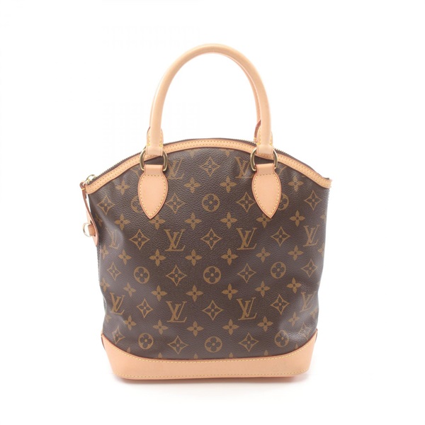 LOUIS VUITTON Lockit Handbag M40102 Monogram canvas leather Brown Used Women LV