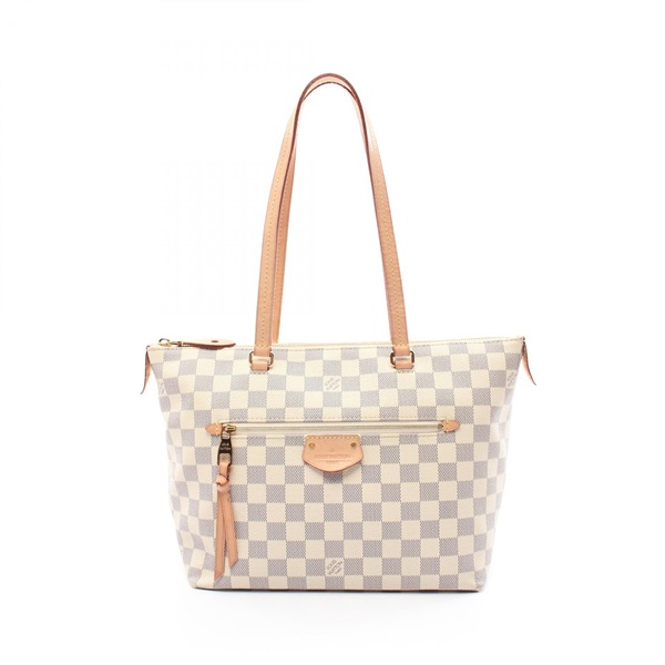 LOUIS VUITTON Iena PM Tote Bag N44039 Damier Azur canvas White Used Women LV