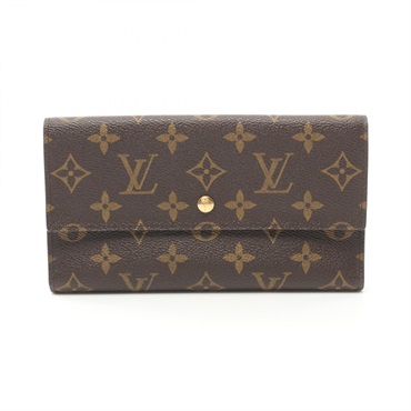 LOUIS VUITTON Portefeuille International long Wallet Purse M61217 Monogram Used