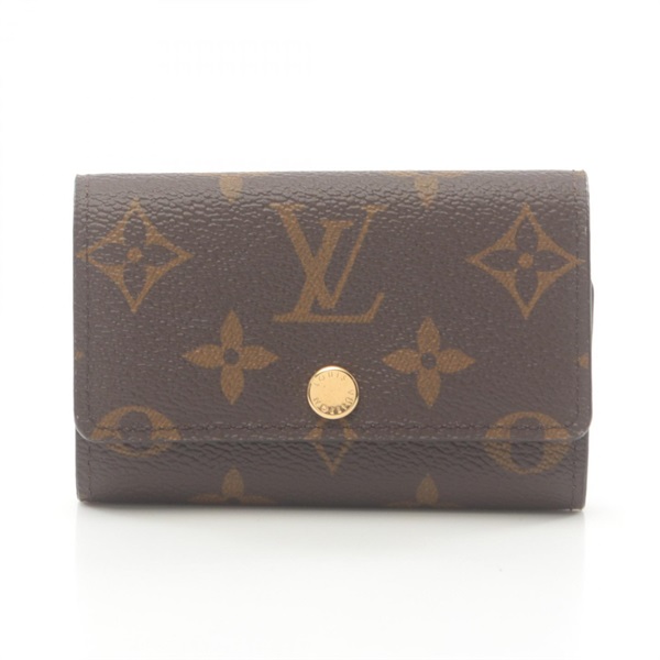 LOUIS VUITTON Multicles 6 Key Holder M62630 Monogram PVC Brown Used unisex LV