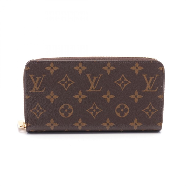 LOUIS VUITTON Zippy long wallet M42616 Monogram canvas Brown Used unisex LV