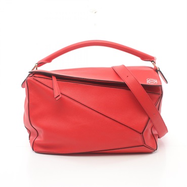 LOEWE PUZZLE Puzzle Large Hand shoulder crossbody bag 322.30.K73 leather Red