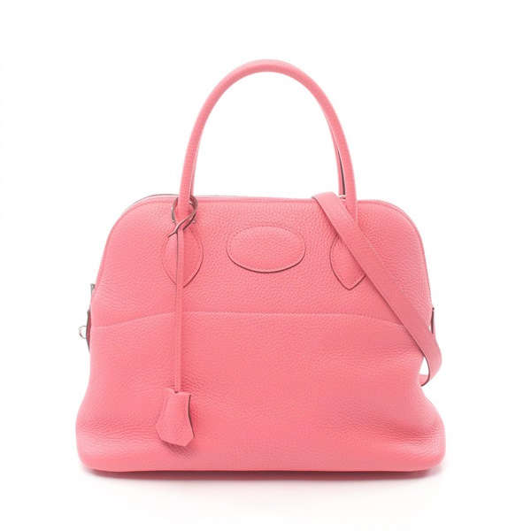 HERMES Bolide 31 2way shoulder Hand bag Y Taurillon Clemence Rose azalee SHW